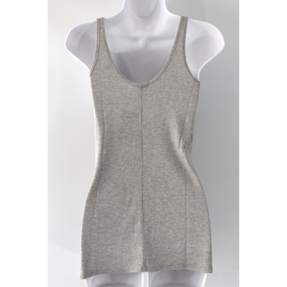 ATM WOMEN NWT $245 SPARKLE WRESTLER HENLEY GREY/GOLD TANK. SIZE S - Picture 7 of 11